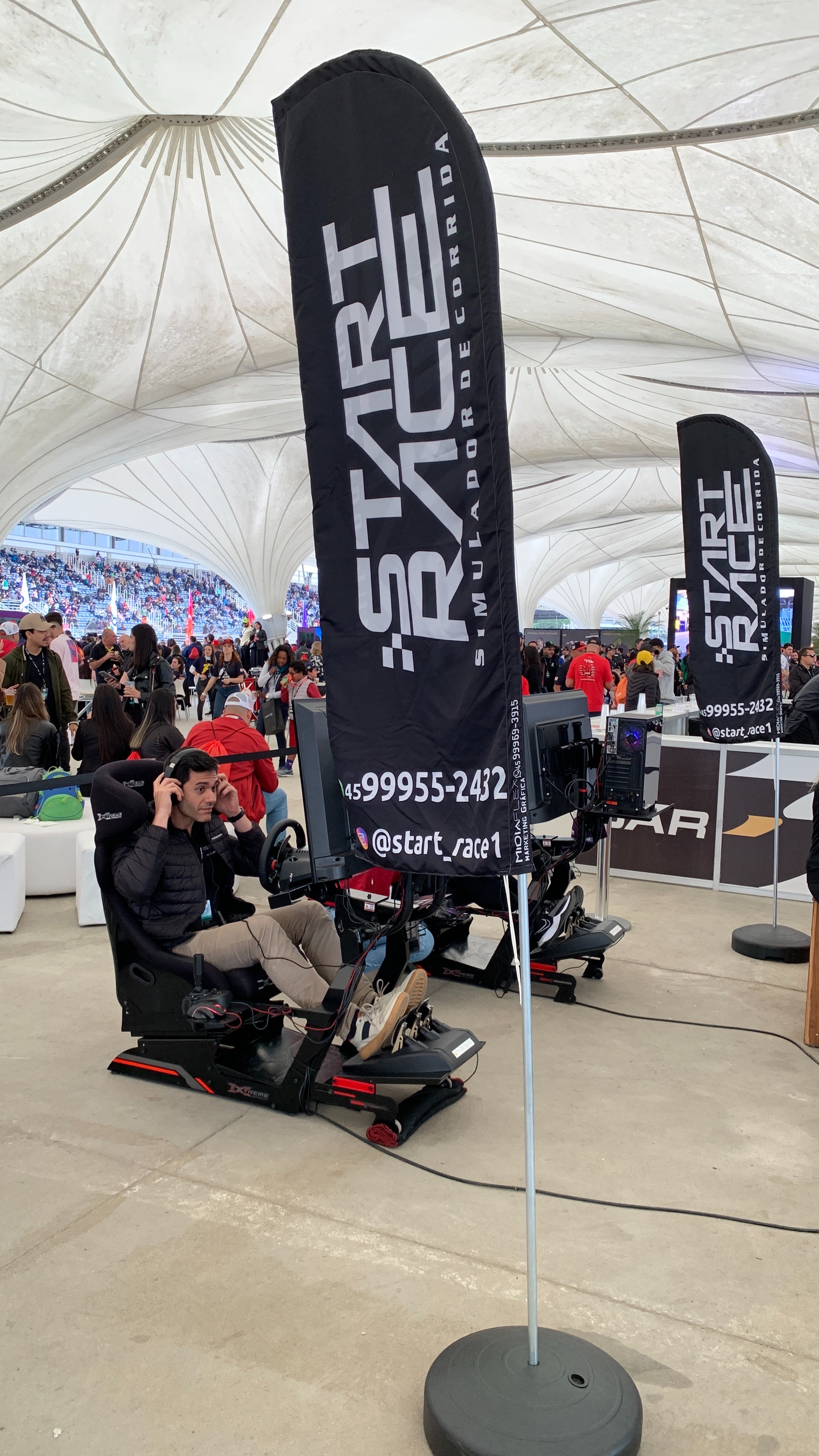 Evento da Stock Car com simuladores da Start Race